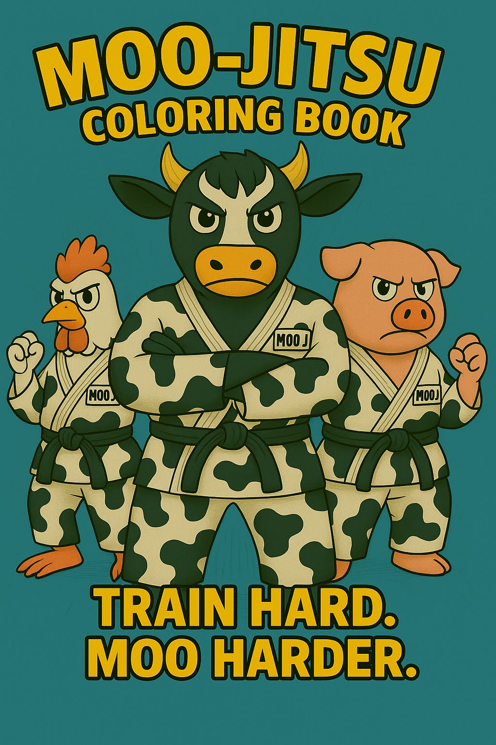 The Official Moo-Jitsu Coloring Book