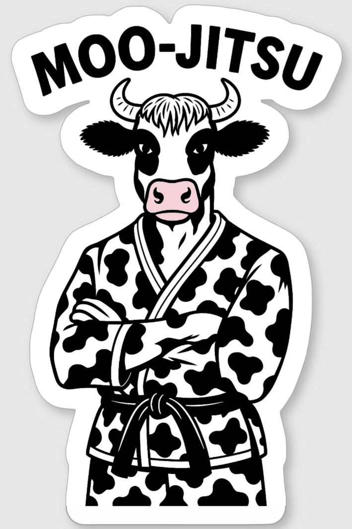 Professor Moo - Vinyl Sticker