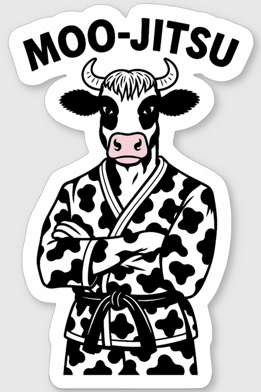 Professor Moo - Vinyl Sticker
